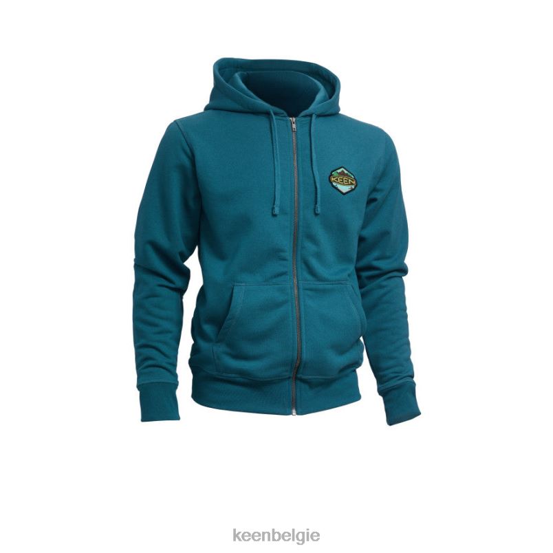 Heren badge-hoodie legioen blauw KEEN kleding DPX8V352