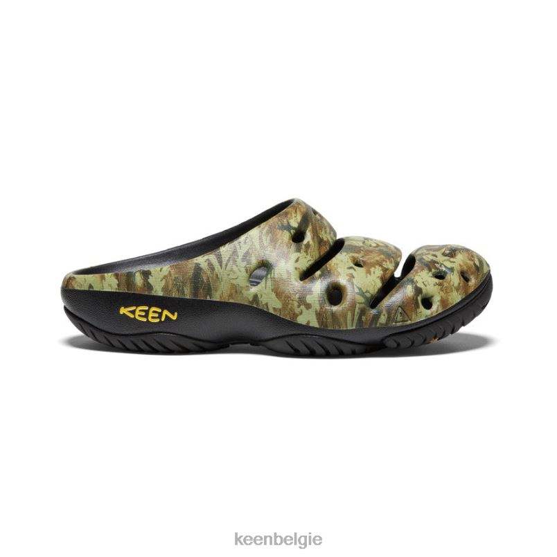 Heren yoga kunsten camouflage groen KEEN schoenen DPX8V211