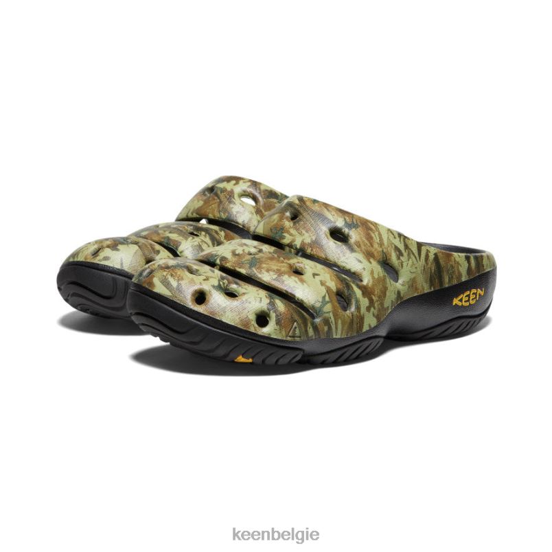 Heren yoga kunsten camouflage groen KEEN schoenen DPX8V211