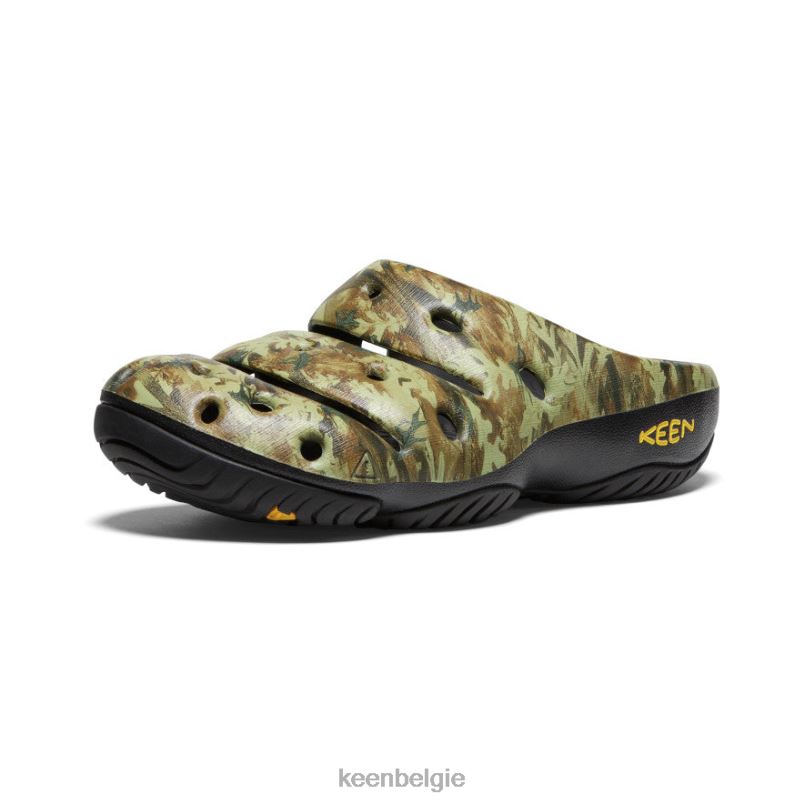 Heren yoga kunsten camouflage groen KEEN schoenen DPX8V211