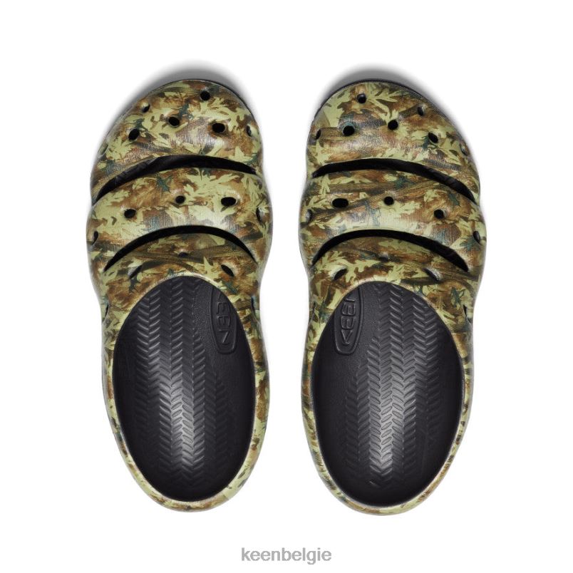 Heren yoga kunsten camouflage groen KEEN schoenen DPX8V211