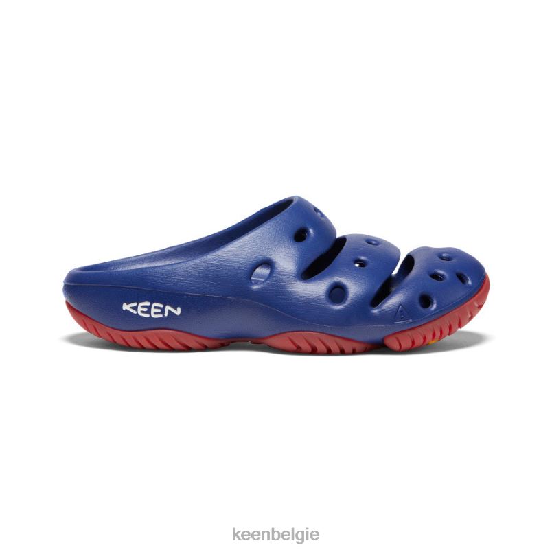 Heren yogui blauwe diepten/rode loper KEEN schoenen DPX8V215