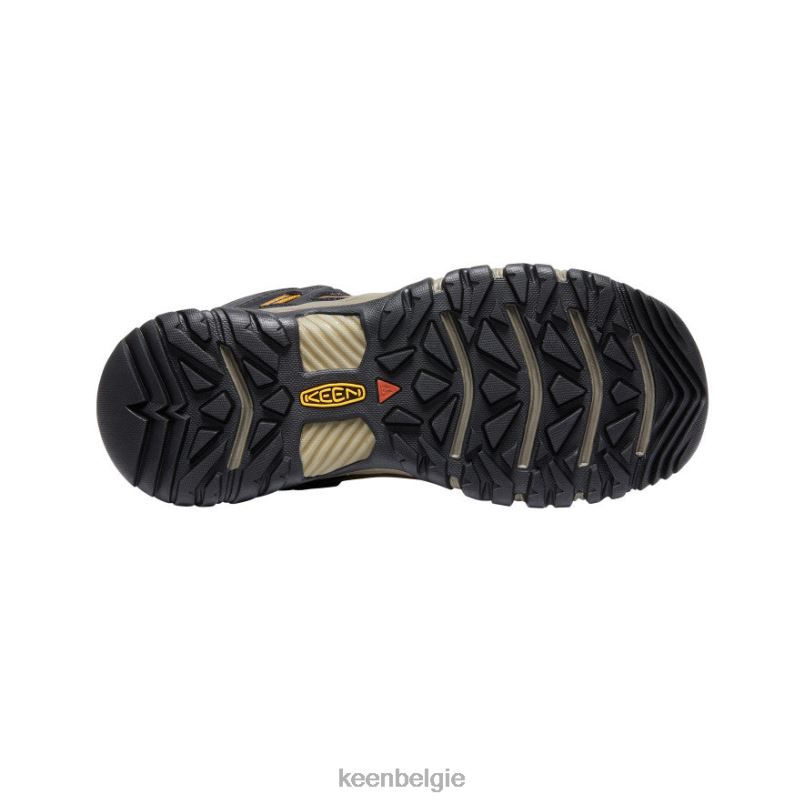 Heren Ridgeflex waterdichte laars bizon/goudbruin KEEN schoenen DPX8V142