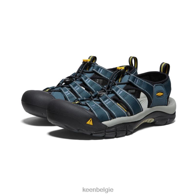 Heren nieuwpoort h2 marine/middelgrijs KEEN schoenen DPX8V52