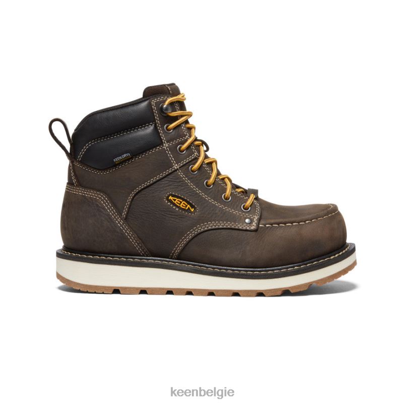 Heren cincinnati 6" donkere chocolade/zandschelp KEEN schoenen DPX8V232