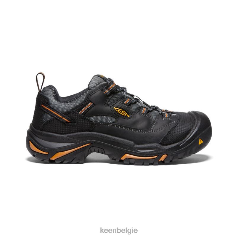 Heren braddock laag (stalen neus) zwart/bossanova KEEN schoenen DPX8V355