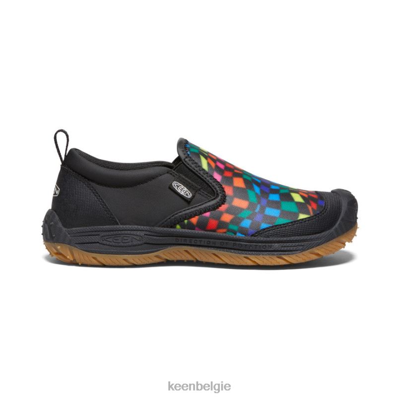 Grote kinderen speedhound slip-on zwart/multi KEEN schoenen DPX8V718