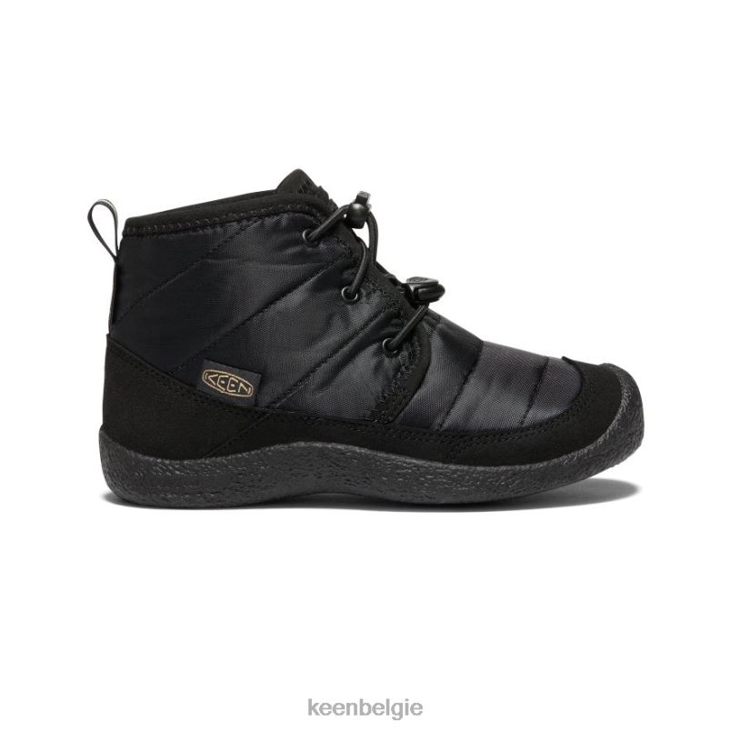 Grote kinderen howser ii waterdichte chukka zwart KEEN schoenen DPX8V935