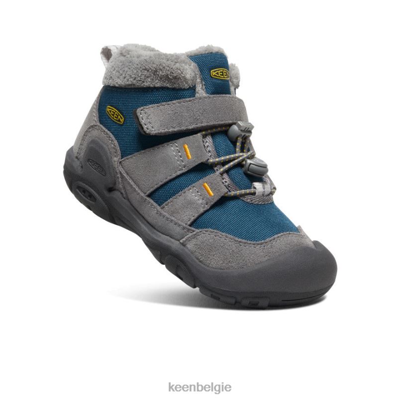 kleine kinderen knoop chukka staalgrijs/blauwvleugeltaling KEEN schoenen DPX8V979