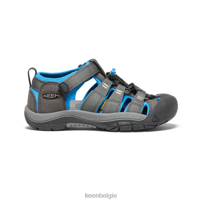 Grote kinderen nieuwpoort h2 magneet/briljantblauw KEEN schoenen DPX8V751