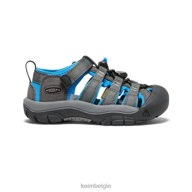 kleine kinderen nieuwpoort h2 magneet/briljantblauw KEEN schoenen DPX8V730