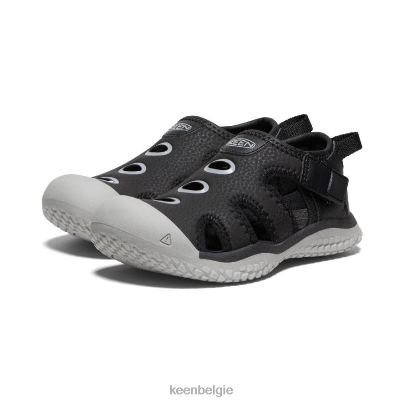 kleine kinderen pijlstaartrog sandaal zwart/motregen KEEN schoenen DPX8V863