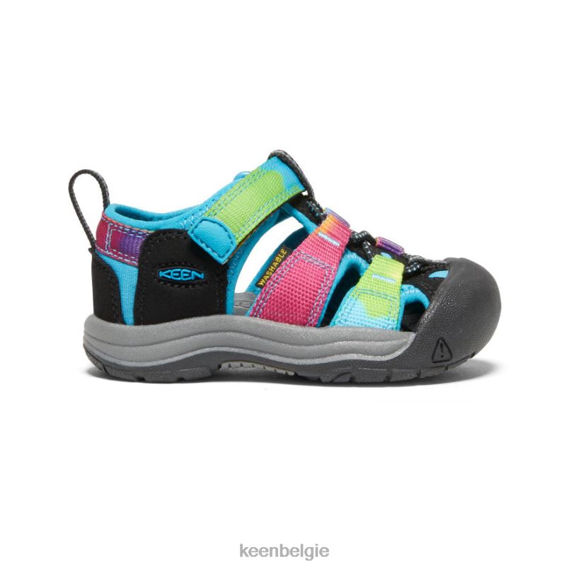 peuters nieuwpoort h2 regenboog tie-dye KEEN schoenen DPX8V826