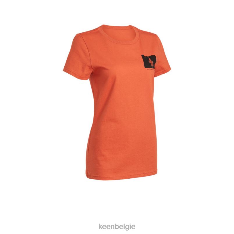 vrouwen pnw tee gebrande oker KEEN kleding DPX8V629