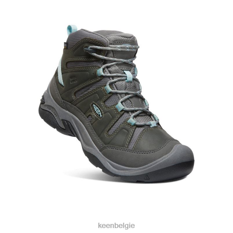 vrouwen circadia waterdichte laars staalgrijs/wolkenblauw KEEN schoenen DPX8V639