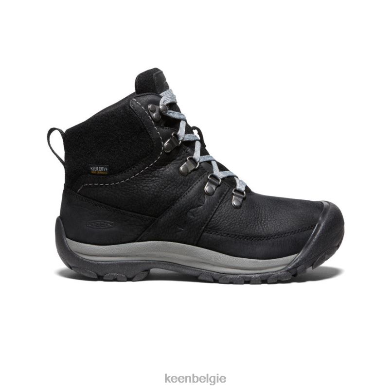 vrouwen kaci iii waterdichte winterlaars zwart/staalgrijs KEEN schoenen DPX8V675