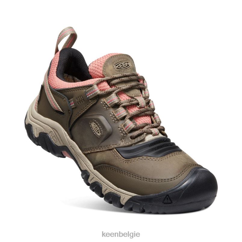 vrouwen nokflex waterdicht houtwolf/baksteenstof KEEN schoenen DPX8V649