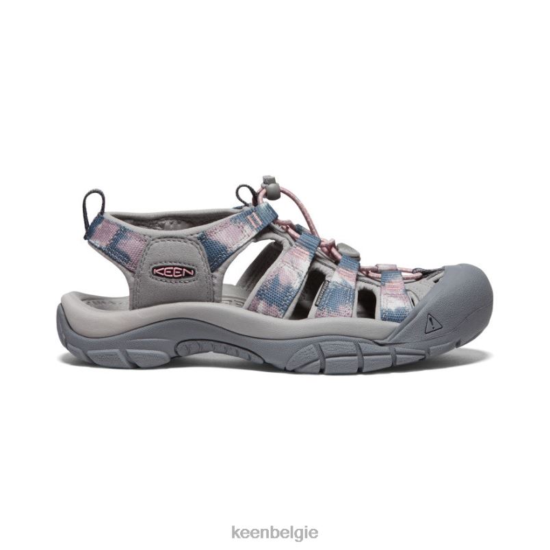 vrouwen nieuwpoort h2 fawn/tie-dye KEEN schoenen DPX8V408